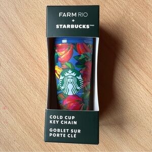 Starbucks x FARM Rio 🌴 Banana Mix Cold Cup Keychain – Limited Edition! 🌞